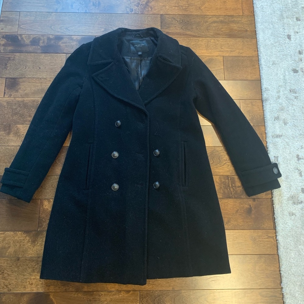 BLACK WOOL COAT